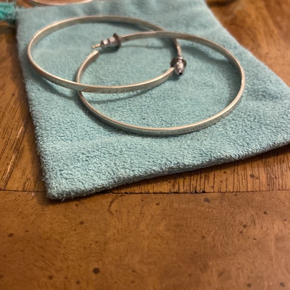 Silver Hoop Earrings - Stylishly Classic/Timeless! - Picture 2 of 8